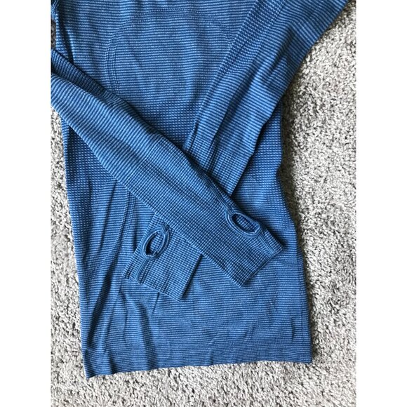 Lulu Lemon Swiftly Tech Long-Sleeve Shirt 2.0 | Hip Length | Size 2 | Blue, Dark - Picture 5 of 5
